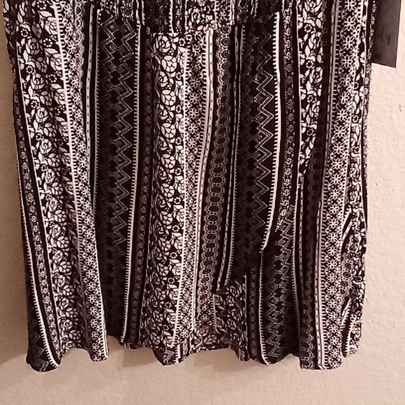 NEW JUSTIFY Cottagecore Boho Hippie Beachy Cruise EB Sz L black-white color HCS - Picture 5 of 12